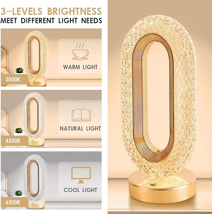 Crystal LED Table Lamp