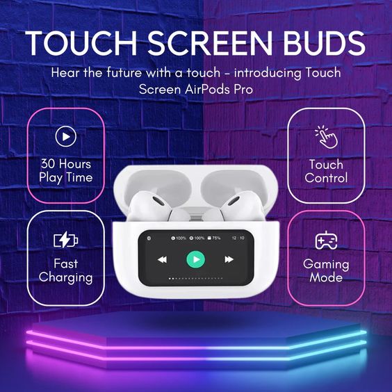 Airpods Pro TOUCH screen with ANC - Best Ear Buds 2024