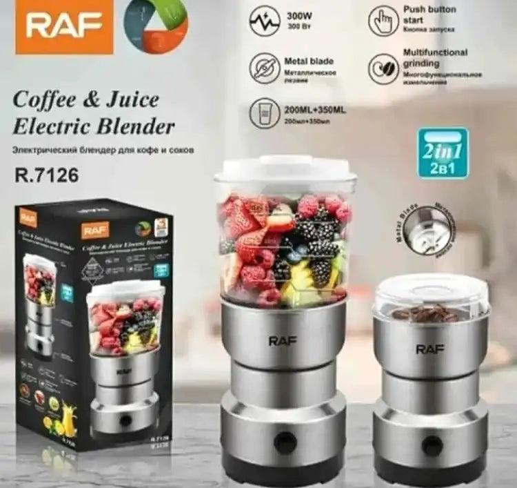 RAF 2 in 1 Original Mini Electric Grinder and Juicer Blender