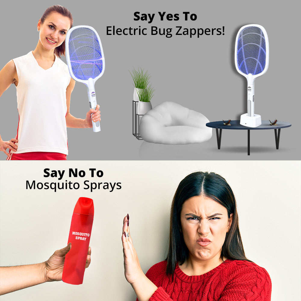 Sogo 2 In 1 Rechargeable Mosquito Killer Racket.