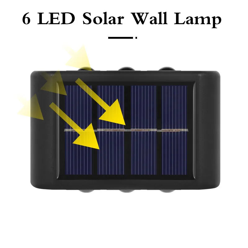 KLICK GADGET 6 LED SOLAR WALL LAMP