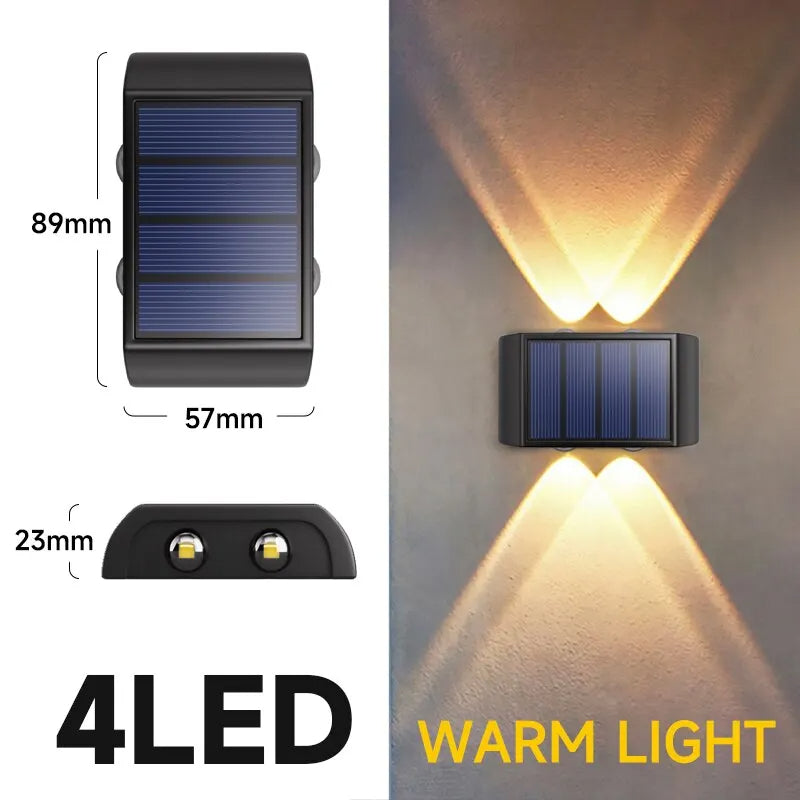 KLICK GADGET 6 LED SOLAR WALL LAMP